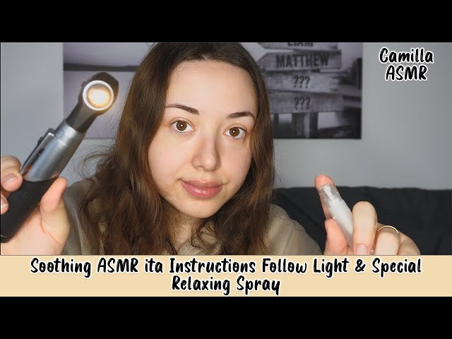 Soothing ASMR ita Instructions Follow Light & Special Relaxing Spray