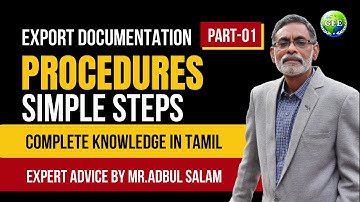 Import Export Documentation Procedures | Export Documentation in Tamil | Export Documentation Part-1