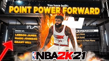 🚨New🚨 The Best Point Power Forward Build NBA 2K21 Rare Power Forward iSo Playmaking Point Build