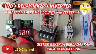 Cara pasang low voltage disconnect LVD ke relay dan inverter