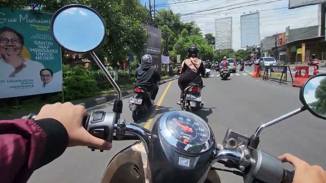 221127 ASMR berkendara dari Jl. Kalpataru, Malang, ke Batu lewat jalan utama