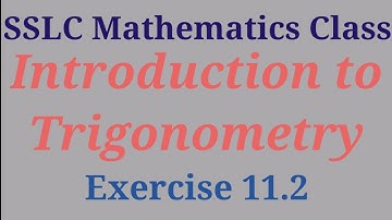 10th std. Mathematics Chapter - Introduction to Trigonometry (Exercise 11.2)