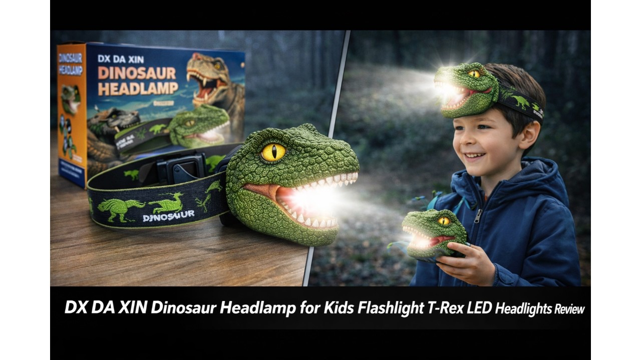 🦖 DX DA XIN Dinosaur Headlamp for Kids Flashlight T-Rex LED Headlights Review 🔦
