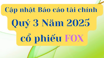 Cập nhật Báo cáo tài chính Quý 3 Năm 2025 của cổ phiếu FOX