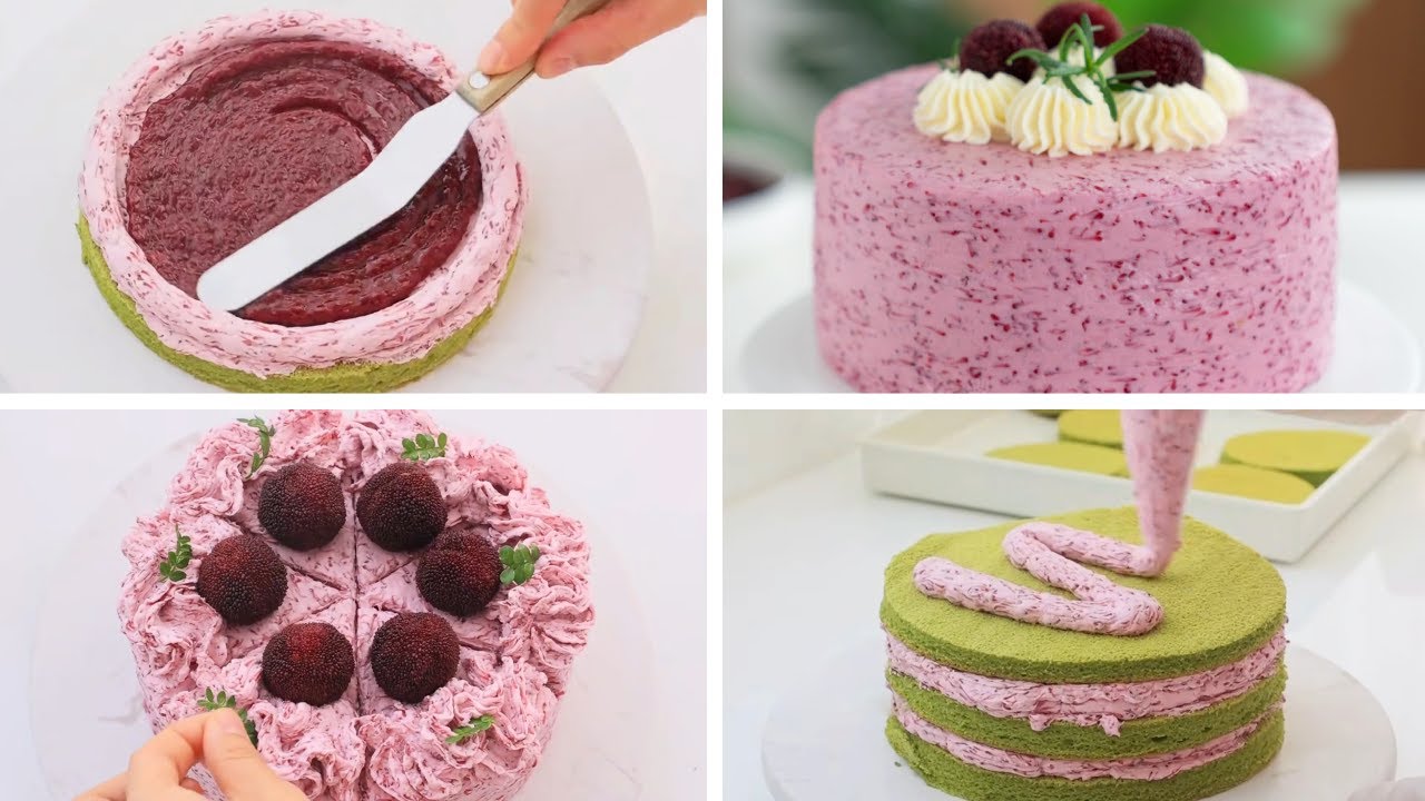 Satisfying Relaxing Video|🍬🍨🍒🎂Yangmei Cake Recipe|Asmr|Tiktok