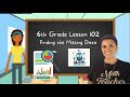 How can we use our algebra skills to find the unknown value in a data set? (6th Grade)