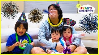 Happy New Year Celebration and Family Singing Songs with Ryan's Family Review