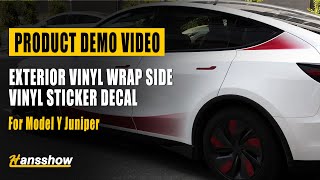 Model Y Juniper Exterior Vinyl Wrap Side Vinyl Sticker Decal for Tesla
