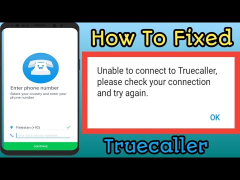 Truecaller 'Unable to Connect Problem Fixed Solved [Urdu/Hindi] | Please Try Again Error Truecaller