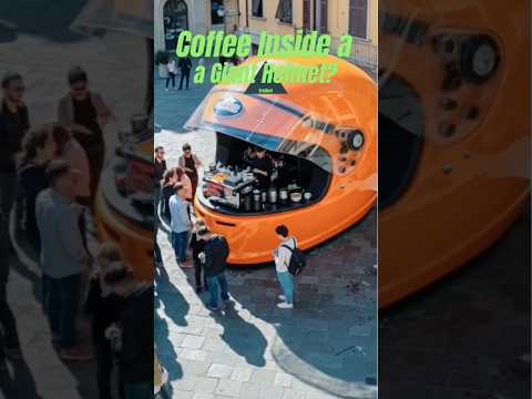 Coffee Inside A Giant Helmet The Craziest Café You Ll Ever See Shorts Shortsfeed Automobile 