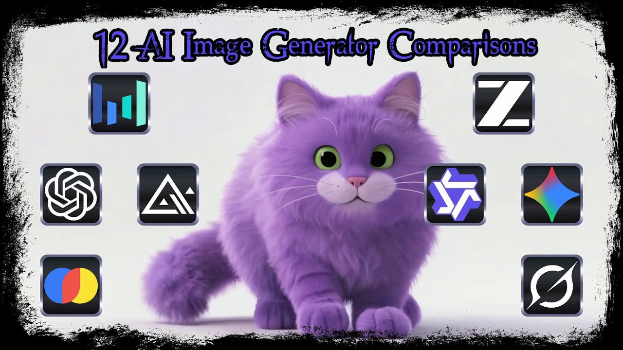 purple cat and ai tool logos