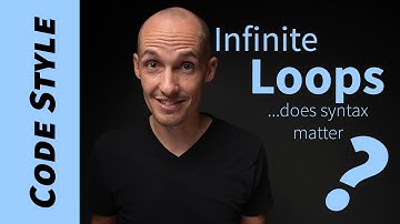 Does it matter how I write my infinite loops? (for vs. while?)