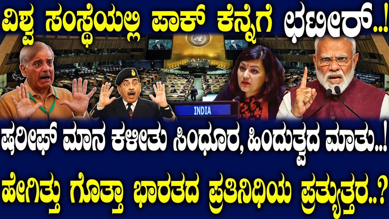 ಷರೀಫ್ ಮಾನ ಕಳೀತು ಸಿಂಧೂರ, ಹಿಂದುತ್ವದ ಮಾತು..! ಹೇಗಿತ್ತು ಗೊತ್ತಾ ಭಾರತದ ಪ್ರತಿನಿಧಿಯ ಪ್ರತ್ಯುತ್ತರ..?