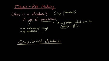 ORM (Object Role Modeling) lesson 1 - What is a database
