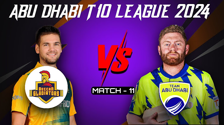 Deccan Gladiators Vs Team Abu Dhabi  | Abu Dhabi T10 League | Highlights | Match-11