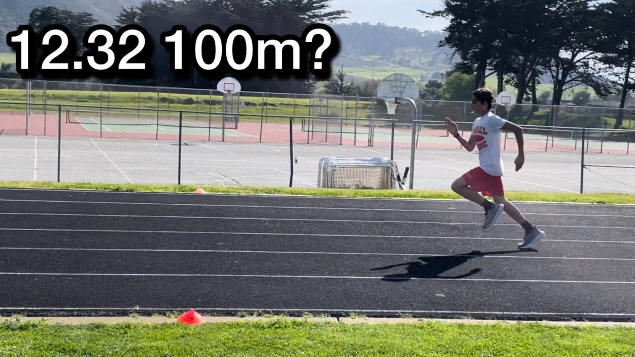 12.32 100m as a distance runner?! - YouTube