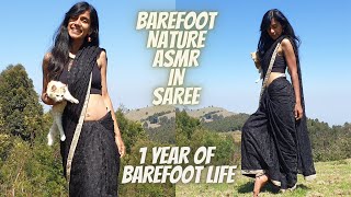 Barefoot In Nature Asmr In Saree
