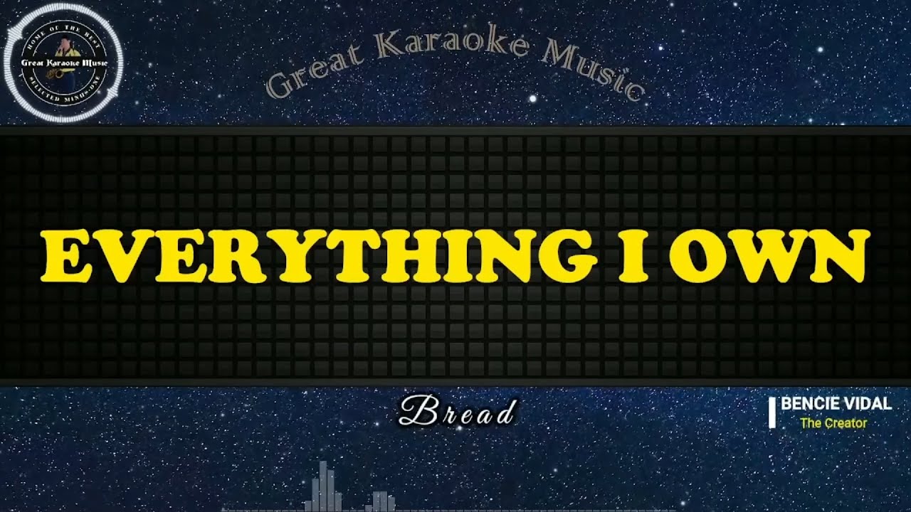 Everything I Own (KARAOKE) Bread YouTube