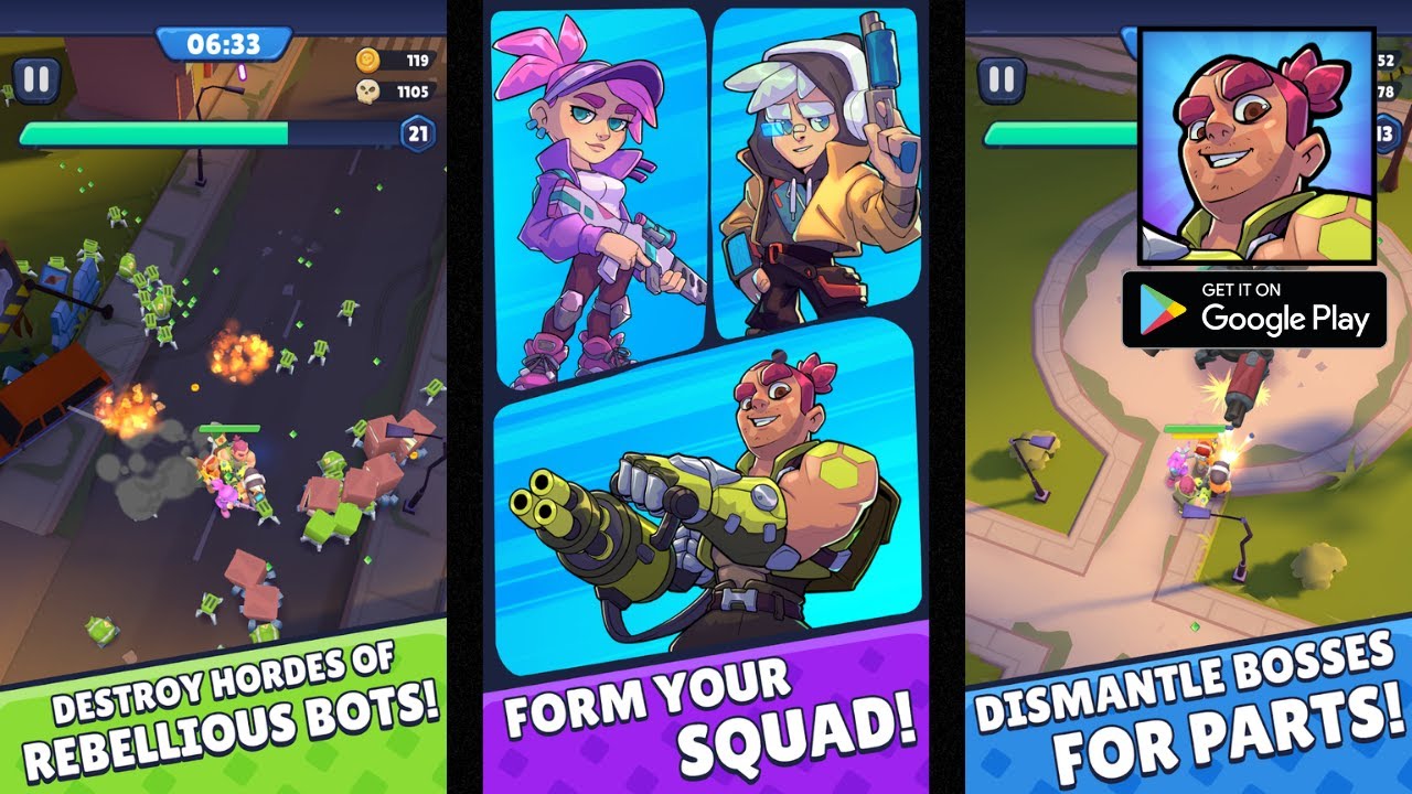 Bot Busters Gameplay Android - YouTube