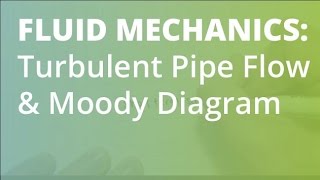 Turbulent Flow in a Pipe \& Moody Diagram Example | Fluid Mechanics
