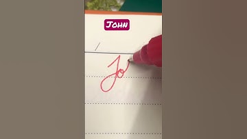 John name signature style #shorts #viral #signatureshub #cursivewriting #satisfying #whatsappstatus