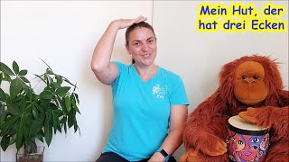 Mein Hut, der hat drei Ecken - Fingerspiel | Kinderlieder zum Mitsingen und Mitmachen