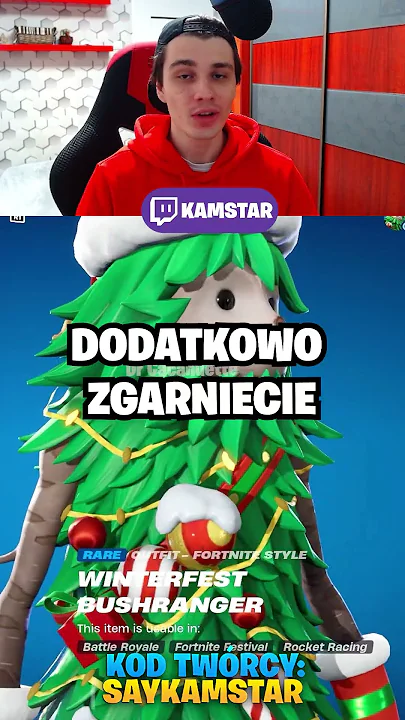 2 DARMOWE SKINY *PREZENTY ŚWIĄTECZNE* W FORTNITE! #shorts #fortnite #gaming