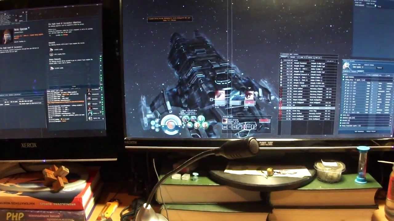 Two monitors used in Incursion YouTube