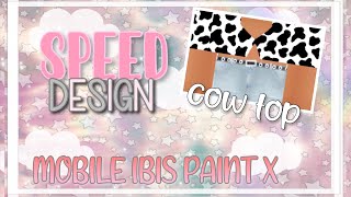 MOBILE SPEED DESIGN | Simple Cow Print Top | ROBLOX
