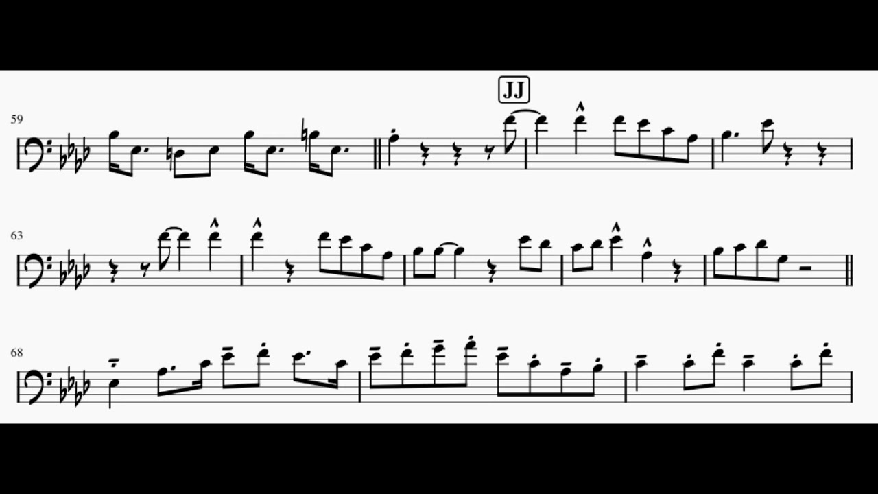 Yes Sir, That's My Baby - JJ Johnson and Kai Winding Complete Trombone Solo Transcription