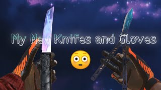 Tanto Pearl Abyss+Butterfly cold flame With Living flame Gloves 🔥 (My New Knifes and Gloves)