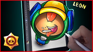 Brawl Stars Fan Art - Leon Bratu Art