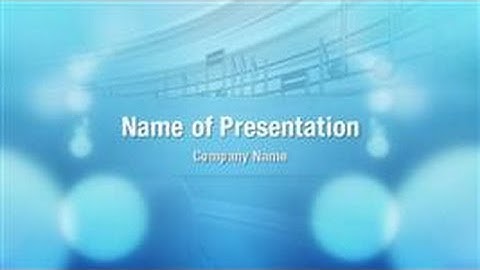Music Stave PowerPoint Video Template Backgrounds - DigitalOfficePro #01153V