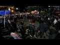 Members of ultra-Orthodox community dance in Borough Park, October 7, 2020