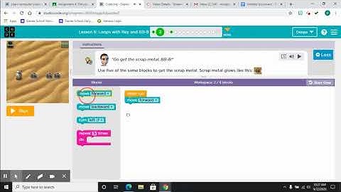Code.org, Loops with BB-8 and Rey