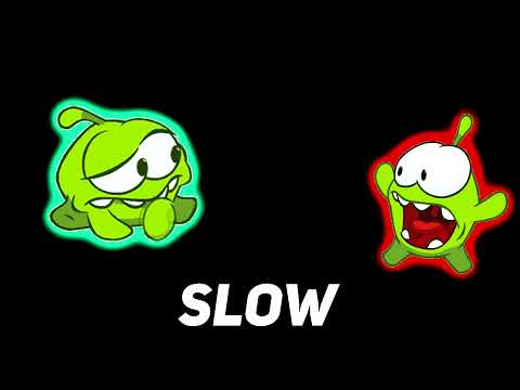 Om Nom & Nibble Nom Screams Green Screen| Sounds Variations | Om Nom in Rain  Winter  Fire