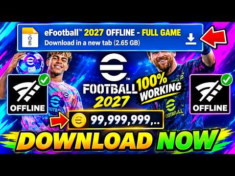 eFootball 2027 Mod APK Download | Offline + Unlimited Coins🔥 Android+IOS