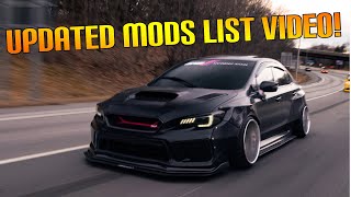 MY 2015 WIDEBODY SUBARU WRX STI FULL BUILD LIST!