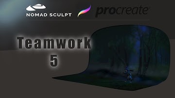 Nomad Sculpt & Procreate - Teamwork 5 - Backdrop Studio Background (V1.65 - 8.1.2022)