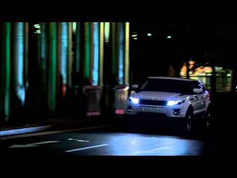 The Range Rover Evoque City Drive At Night