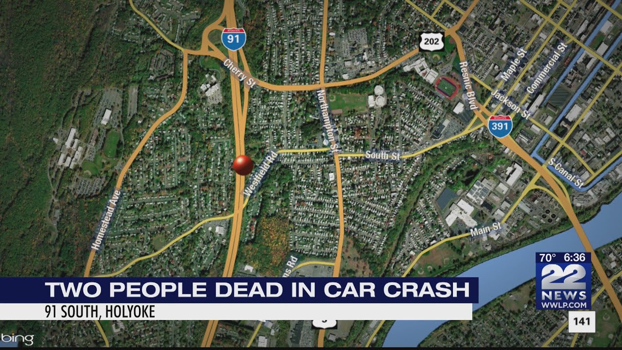 Two dead following crash on I-91 southbound crash in Holyoke - YouTube