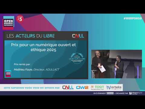 Cérémonie de remise des Prix Acteurs du Libre