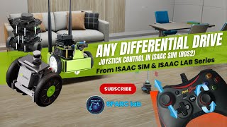 Tutorial #6 (Part 2) – Differential Drive in Isaac Sim | ROS2 Joystick Control for Any Robots