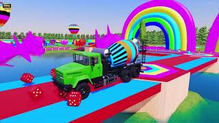 Double Flatbed Trailer Adventure! 🚜 CLAAS & Western Star Truck Farm Journey with Giant Machines screenshot 1