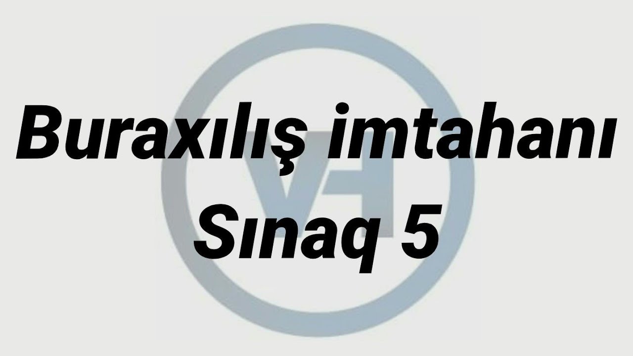 Buraxilis imtahan sinagi 5 (test)