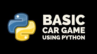 Car game using python || No graphics || No GUI