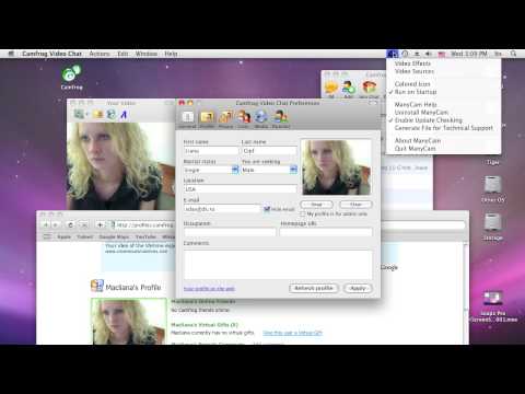Changing your profile photo with Camfrog Video Chat (Mac OS X Version)