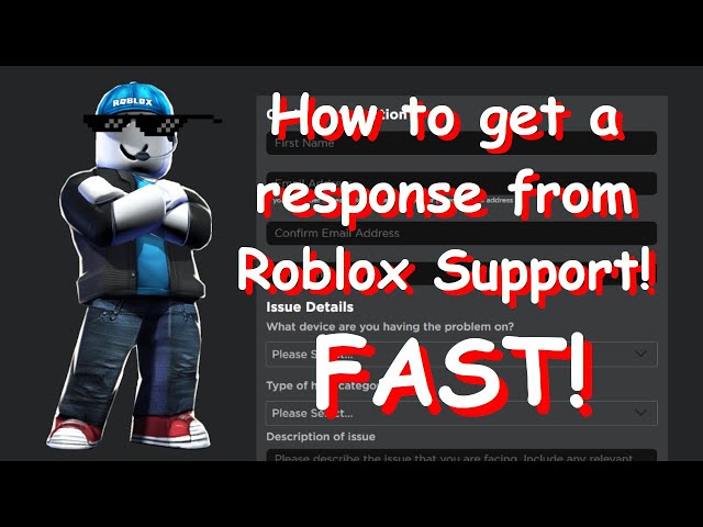 I like how Roblox support says they're gonna respond within 24