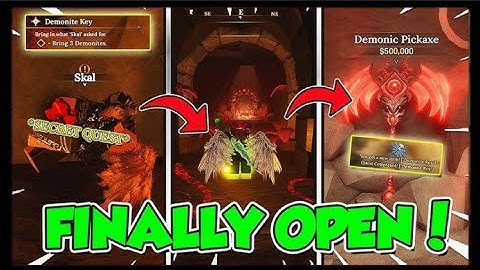 The Forge *NEW* Full Guide! How To Get Demonic Pickaxe, Demonic Key Quest Fast!