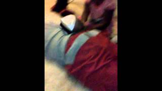 Daughter Giving Her Dad A Japanese Back Massage